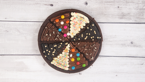 Brownie Cookie Pizza Using Brookie Mix